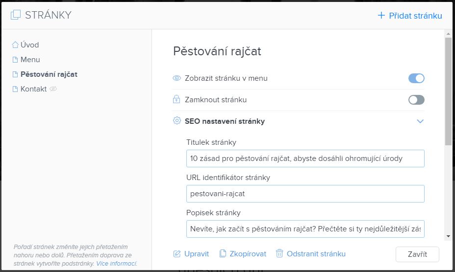 SEO optimalizace stránek. Pokud budete postupovat podle
tohoto SEO optimalizace návodu, posunete se na vyšší příčky ve vyhledávání.